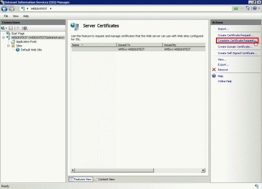 How Do I Install an EV SSL Certificate on Microsoft® IIS 7.x?