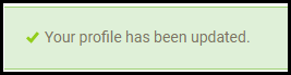Screenshot of VD Account Manager Profile Updated Prompt