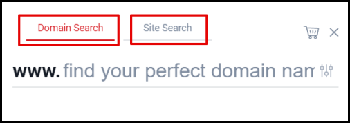 Screenshot of VD Account Search Tabs