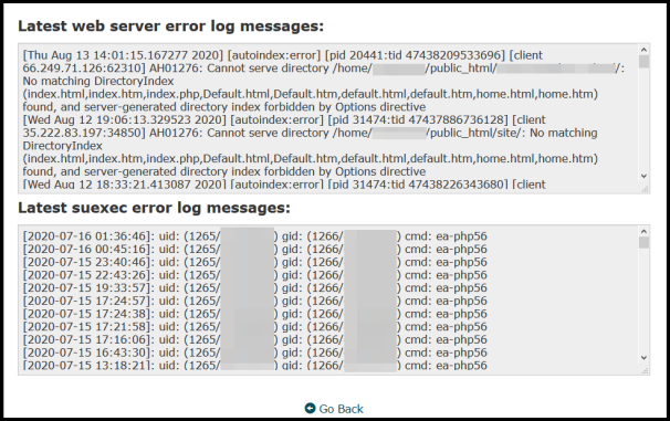 How To View Cpanel Error Logs