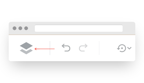 Screenshot of VD Website Builder Interface Account Manager Button
