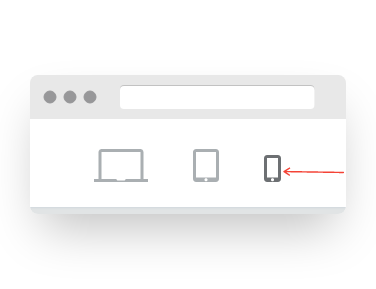 Screenshot of VD Website Builder Interface Phone Preview Button