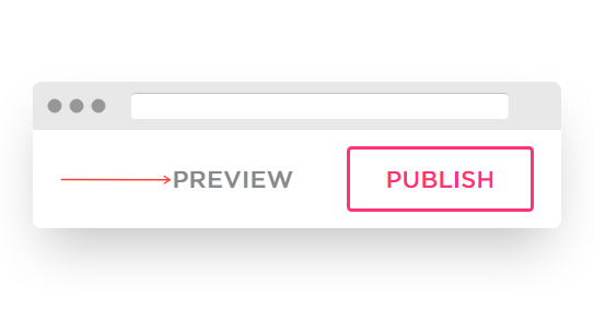 Screenshot of VD Website Builder Interface Preview Button