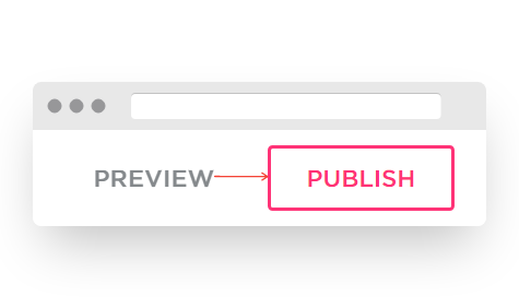 Screenshot of VD Website Builder Interface Publish Button