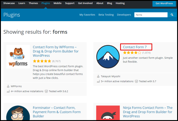 Screenshot of VD WordPress Contact Form 7 Plugin