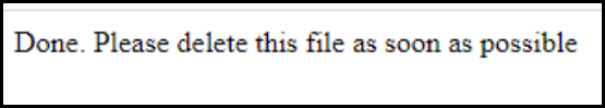 Screenshot of VD WordPress Drupal Reset via PHP File