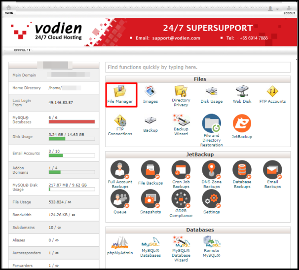 Screenshot of VD WordPress Security Keys and Salts cPanel File Manager Icon